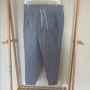 Athleta linen chambray Joggers
